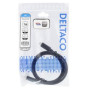 USB-C -kaapeli, 1m, 10 Gbps, 100 W, 5 A, USB 3.1 Gen 2, E-Marker, musta | USB