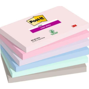 Post-it® 655 Super Sticky viestilappu 127x76mm Soulful 6nid/pkt | Viestilaput ja teippimerkit