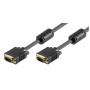 MicroConnect Full HD VGA Monitor Cable with Ferrite Cores, 10m | VGA