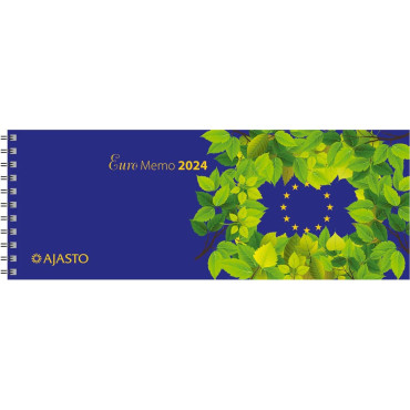 Euro Memo, sininen 2024 | Pöytäkalenterit