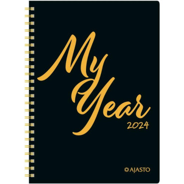 My Year, musta 2024 | Pöytäkalenterit