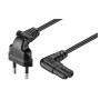 MICROCONNECT Power Cord EU Type C Angled - C7 Angled, 3m | Laturit