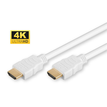 MICROCONNECT HDMI 2.0 4K, 60Hz, 18Gb/s, white 1.5m | HDMI