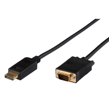 MICROCONNECT DisplayPort to VGA 1m Black | HDMI