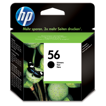 HP C6656AE musta väri No56 DJ 5550,450C,Psm 7150