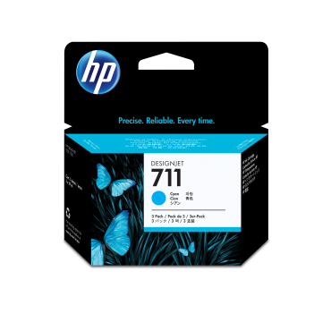 HP CZ134A  3x 711 ink cyan DJ T120/T520 | HP