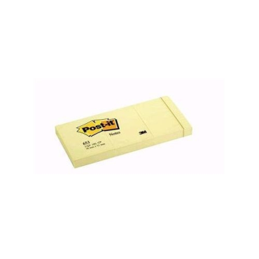 Post-it® 653 viestilaput, Canary Yellow, 12 lehtiötä, 38 x 51mm | Viestilaput ja teippimerkit