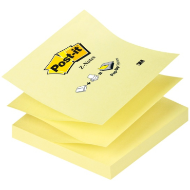 Post-it® R-330 Z-Notes viestilappu Canary Yellow 12nid/pkt | Viestilaput ja teippimerkit