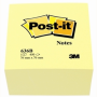 Post-it® 636 viestilappukuutio vaalean keltainen  76x76mm 450lappua | Viestilaput ja teippimerkit