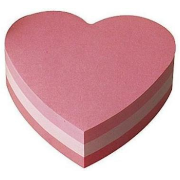 Post-it® Specialty Note sydän viestilappu pinkki 225lappua/nide | Viestilaput ja teippimerkit