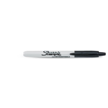SHARPIE Retractable merkkauskynä 1mm  FINE musta mekanismi | Huopakynät
