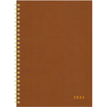 Leatheret, ruskea pöytäkalenteri LOPPUUNMYYTY | Pöytäkalenterit