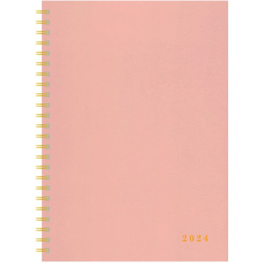 Leatheret, vaaleanpunainen pöytäkalenteri