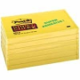 Post-it® Super Sticky viestilaput, keltanarsissi 655-667, 76 mm x 127 mm, 90 ark, 12 lehtiötä/pakk | Viestilaput ja teippimerkit