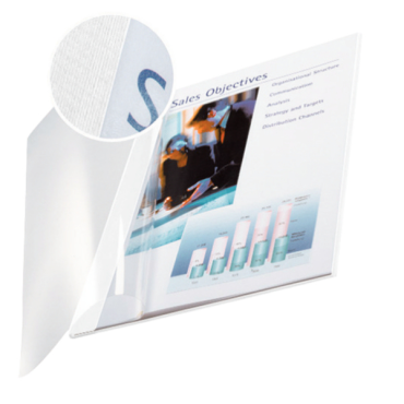 LEITZ kirjansidontakansi 3,5mm pehmeä valkoinen/kirkas 10kpl/pkt | Laminointi ja sidonta