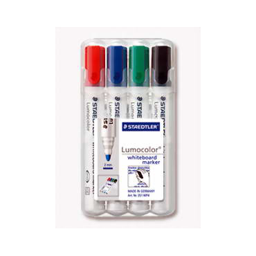 STAEDTLER 351BW4 valkotaultutussi 4-värin sarja viisto 2-5mm