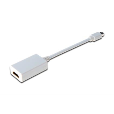 Assmann DisplayPort Adapter Cable miniDP(m)-HDMI(f) 0.15m White | Adapterit / Adapterikaapelit