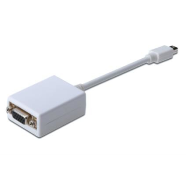 Assmann DisplayPort Adapter Cable miniDP - HD15 (M/F) 0.15m | Adapterit / Adapterikaapelit