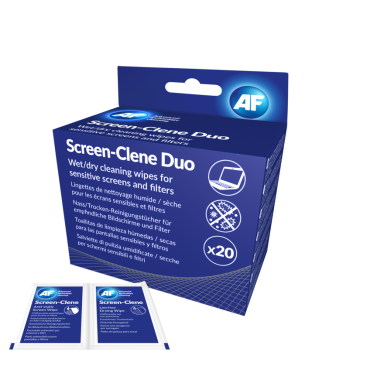 AF Screen-clene duo (wet/dry) puhdistusliina, 2x20 liinaa/pkt