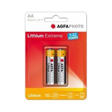 AGFA Extreme Lithium AA / LR6  2-pack  paristo | Paristot ja pienvirtalaitteet