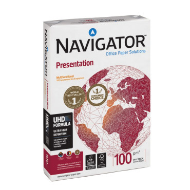 NAVIGATOR Presentation A4 100g kopiopaperi 500arkkia/riisi | Väritulostuspaperit