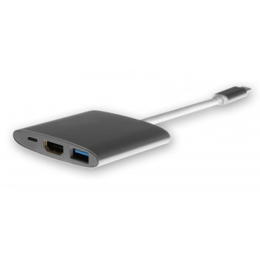 INSMAT USB-C Travel PD MultiPort Hub (HDMI, USB An, USB-C PW)