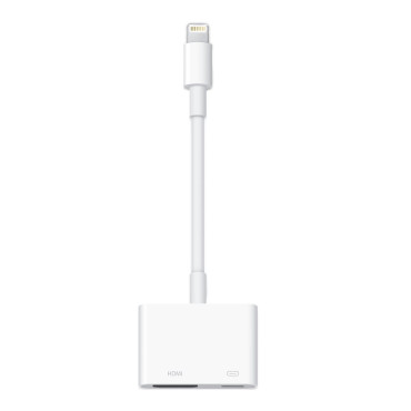 Apple, sovitin, Lightning (uros) to HDMI, Lightning (naaras), valkoinen