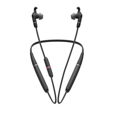JABRA Evolve 65e nappikuulokkeet niskanauhalla MS incl LINK 370 | Kuulokkeet