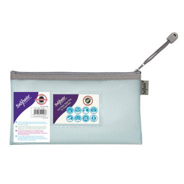 SNOPAKE Eva Mesh Zippa Bag pastel vetoketjutasku 240x130mm vaalean sininen | Taskut