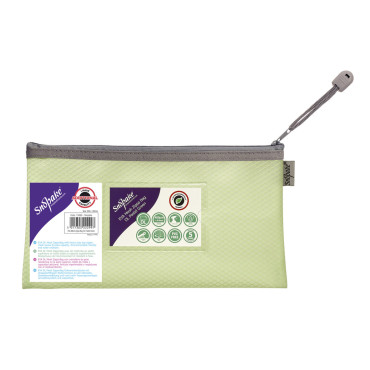 SNOPAKE Eva Mesh Zippa Bag pastel vetoketjutasku 240x130mm vaalean vihreä | Taskut