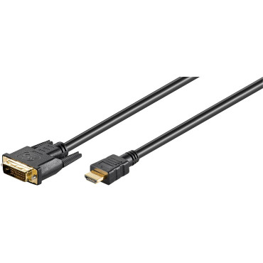 MicroConnect HDMI - DVI-D (24+1) Dual-Link Cable 1,8m | HDMI