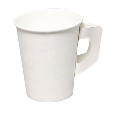 GASTRO-LINE kahvikuppi 18cl korvallinen valkoinen 50kpl/pss | Kertakäyttöastiat