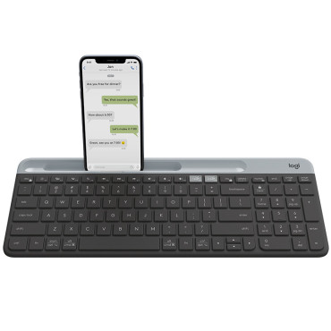 LOGITECH K580 Slim Multi-Device Wireless Keyboard - GRAPHITE (Nordic) | Näppäimistöt