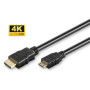 MICROCONNECT High Speed HDMI 2.0 A to HDMI Mini C cable, with ethernet 2m