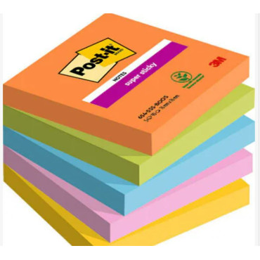 Post-it® Super Sticky 654 viestilappu  Boost 5nid/pkt | Viestilaput ja teippimerkit