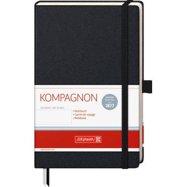 Kompagnon Classic muistikirja 12,5x19,5cm musta,blankko | Vihot ja kirjat