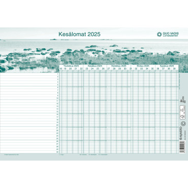 Quo Vadis -lomakalenteri 2025-2026