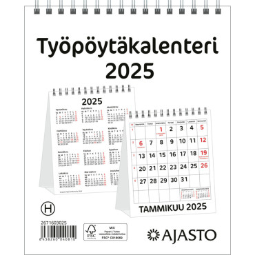 Työpöytäkalenteri 2025