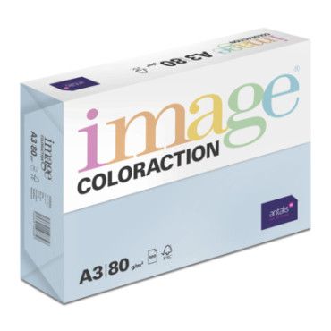 IMAGE Coloraction OBL70 Iceblue 80g, A3 - 500 ark/pkt | Värilliset kopiopaperit