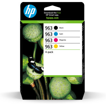 HP 963  C M Y K ink cartridges 4-pack