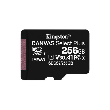 KINGSTON 256GB micSDHC Canvas Select Plus 100R A1 C10 Card | Muistikortit