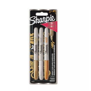 SHARPIE Merkkauskynä Metallic kulta/hopea/pronssi | Huopakynät