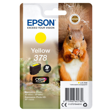 EPSON T378 Yellow Ink Cartridge | Epson