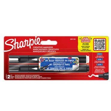 SHARPIE  Creative Acrylic Marker 2 kpl akryylitussit