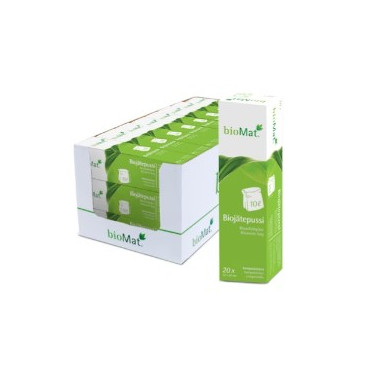 BioMat biojätepussi 10l 20kpl/rll | Jätesäkit