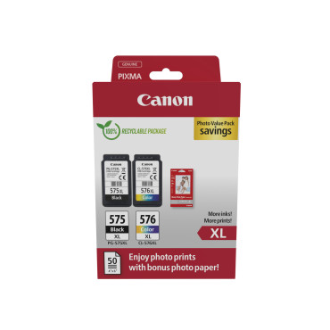 CANON PG-575XL musta /CL-576XL värillinen Ink Cartridge PVP | Canon