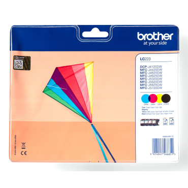 Brother LC223VALBPDR Value Pack neliväripakkaus (n.550 sivua) | Brother