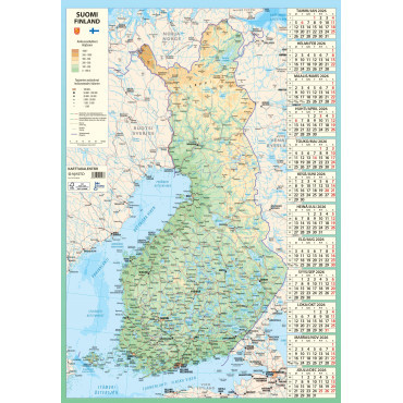 Karttakalenteri 2026 | Seinäkalenterit