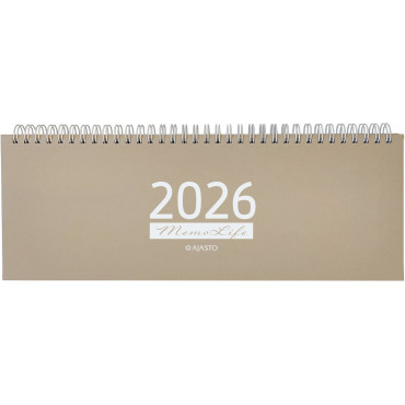 Memo Life, beige 2026 | Pöytäkalenterit