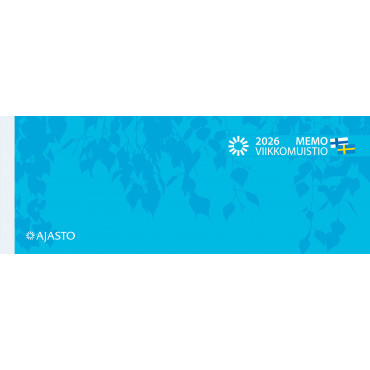 Memo-viikkomuistio, sininen 2026 LOPPUUNMYTY | Pöytäkalenterit